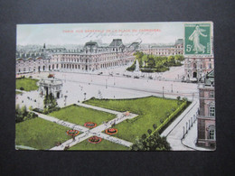 Frankreich AK Um 1910 Bildseitig Frankiert! Paris Vue Generale De La Place Du Carrousel Nach Hyeres Gesendet - Other Monuments