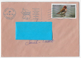 St.Pierre Et Miquelon 2016  Oblitéré  YT 1148  " Oiseau " Roselin Pourpré  " Flamme Néopost  St.Pierre 2016 - Lettres & Documents