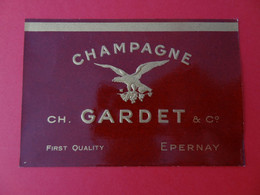 Etiquette De Champagne Gardet Epernay - Champagner