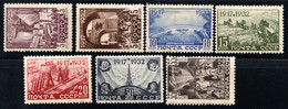 625.RUSSIA,1932 OCTOBER REVOLUTION SC.472-477,MICH.414-420 MH - Nuevos