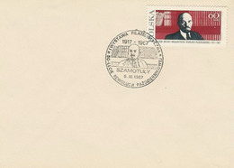 Poland Postmark D67.11.05 Szakop: SZAMOTULY October Revolution 50 Y. Lenin - Stamped Stationery
