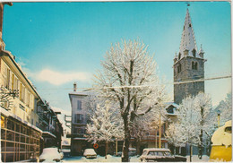 Alpe De  Haute Provence :  BARCELONNETTE    : Vue  1977, Place Manuel , Neige - Barcelonnette