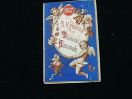 1887 CALENDRIER KALENDER 12 Monate Kalender Damen Almanach Tips Haus Und Garten Allemand Leipzig 10 X 6,5 Cm - Petit Format : ...-1900