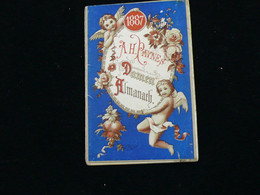 1887 CALENDRIER KALENDER 12 Monate Kalender Damen Almanach Tips Haus Und Garten Allemand Leipzig 10 X 6,5 Cm - Small : ...-1900