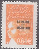 France Colonie SPM Maury 777b (Yvert 767) **  Marianne De Luquet 0.64 € Sans Phospho - Non Dentelés, épreuves & Variétés