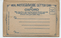 Oxford Lettercard Unused 6 Views - Oxford