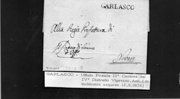 CG8 - Regno D'Italia Dip. Agogna - Lett.del Sindaco Di Sommo X Novara 2/11/1808 - Ann. Di Garlasco Lineare Nero - 1. ...-1850 Prefilatelia