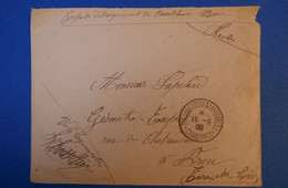 I 24 MAROC BELLE LETTRE 1908 POSTES AUX ARMEES CORPS DEBARQUEMENT CASABLANCA POUR BROUX FRANCE + AFFRANCH INTERESSANT - Lettres & Documents