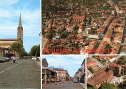 SOUVENIR DE GRISOLLES EGLISE VUE GENERALE RUE PRINCIPALE LA HALLE - Grisolles