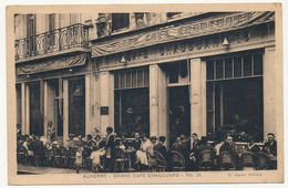 CPA - AUXERRE (Yonne) - Grand Café Chaucuard - Tel 25 - Affranchie 40c Marseillaise 1936 - Toucy