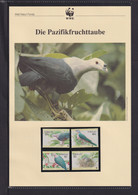 1995  Tokelau  WWF  "Die Pazifikfruchttaube"  Komplettes Kapitel - Collections, Lots & Series