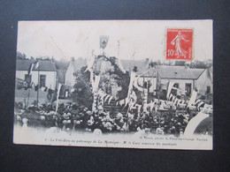 Frankreich 1911 AK Bildseitig Frankiert La Fete Dieu Au Patronage De La Montagne M. Le Cure Remercie Les Assistants - La Montagne