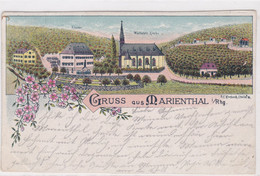 Gruss Aus Marienthal Rheingau 1897 - Rheingau