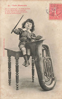 A1301 Fantaisie Enfant Toto, Musicien - Taferelen En Landschappen