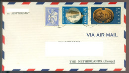 Greece 1964 Front Of Airmail Cover To Netherlands From SS Rotterdam Please Read Description - Brieven En Documenten