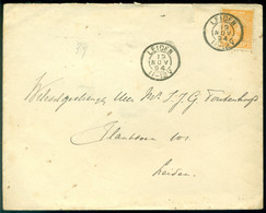 Nederland 1894 Brief Van Leiden Naar Leiden Met NVPH 34 - Storia Postale