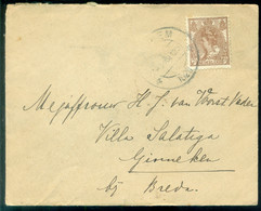 Nederland 1920 Brief Van Arnhem Naar Ginniken Met NVPH 61 - Storia Postale