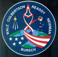 USA 1985 Pin STS-51 Astronauts Walz Culbertson Readdy Newman Bursch - Space