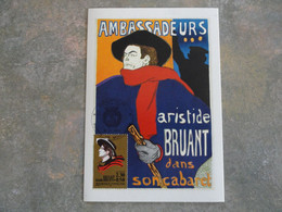 CARTE MAXIMUM CARD ARISTIDE BRUANT OSI PARIS MONTMARTRE FRANCE - Chanteurs