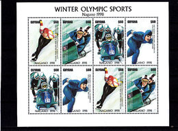 Olympics 1998 - Olympiques - Figure Skate - GUYANA - Sheet MNH - Hiver 1998: Nagano