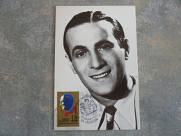 CARTE MAXIMUM CARD TINO ROSSI OSI VALENTON FRANCE - Chanteurs