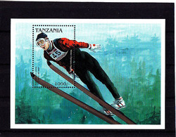 Olympics 1998 - Ski Jump - TANZANIA - S/S MNH - Invierno 1998: Nagano
