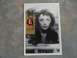 CARTE MAXIMUM CARD EDITH PIAF OPJ PARIS FRANCE - Chanteurs