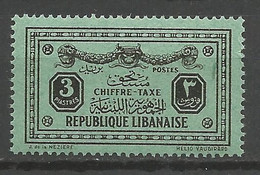 GRAND LIBAN TAXE N° 32 NEUF** SANS  CHARNIERE / MNH - Timbres-taxe