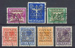 Nederland 1934-1938 Dienst 9/15 Gestempeld/Used Cour Permanente De Justice Internationale, Service Stamps - Officials