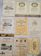 Margaux - Lot De 9 étiquettes - Bordeaux