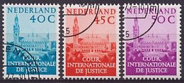 Nederland 1977 Dienst 41/43 Gestempeld/Used Cour Internationale De Justice, Service Stamps - Dienstmarken