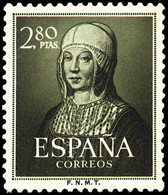 España 1096 ** Isabel. 1951 - 1951-60 Unused Stamps