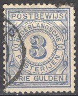 Nederland 1884 Postbewijszegel 4 Gestempeld/Used - Andere & Zonder Classificatie