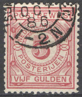 Nederland 1884 Postbewijszegel 6 Gestempeld/Used - Andere & Zonder Classificatie