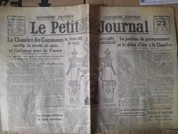 Quotidien Le Petit Journal 23 Juillet 1919 La Chambre Des Communes Ratifie Le Traité De Paix - Le Petit Parisien