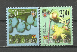Bosnia Serbia 2000 Flora Set MNH - Bosnia Herzegovina
