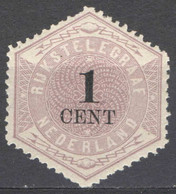 Nederland 1879 Telegramzegel 1 Ongebruikt/MH - Telegrafi