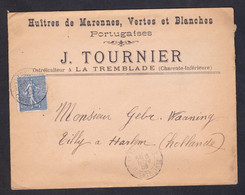 LETTRE A EN TETE - HUITRES DE MARENNES VERTES ET BLANCHES PORTUGAISES - Commemorative Postmarks
