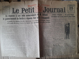 Quotidien Le Petit Journal 25 Mai 1921 Emeute A Alexandrie Déraillement Dans Les Pyrénées Station De Gripp - Le Petit Parisien