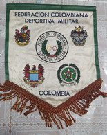 Flag (Pennant / Banderín) - Colombia - Military - Colombian Military Sports Federation - 29cm - Vlaggen