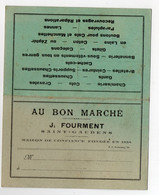 Saint Gaudens (31 Haute Garonne) Carte Double  AU BON MARCHE  J.FOURMENT  (PPP34534) - Werbung