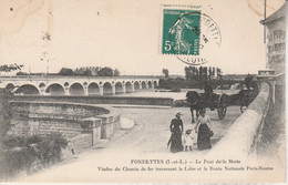 37 - FONDETTES - Le Pont De La Motte - Viaduc Du Chemin De Fer Traversant La Loire Et La Route Nationale Paris Nantes - Fondettes