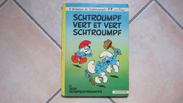 EO LES SCHTROUMPFS T9   SCHTROUMPF VERT ET VERT SCHTROUMPF DOS ROND - Schtroumpfs, Les