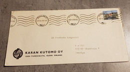 FINLAND COVER CIRCULED SEND TO SWEDEN YEAR 1977 - Lettres & Documents