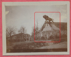 Saint Privat : Photo Originale Format 12 X 9 Cm Collée Sur Support Carton - Monument Au Lion - Guerre De 1870 - Otros Municipios