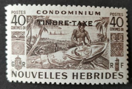 NOUVELLES-HÉBRIDES / YT Taxe 29 / MER - PIROGUE - SCULPTURE - INDIGENE / NEUF ** / MNH - Portomarken