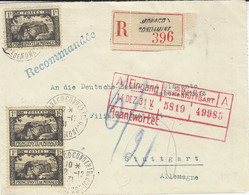 1931 - Enveloppe RECC. De Monaco-Condamine Affr. N° 63 X 3  - Collection Multiple -  Pour L'Allemagne - Covers & Documents