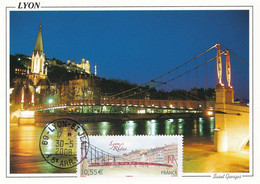 Carte Maximum France 2008 4171 Pont Lyon - 2000-09