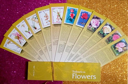 India ** Flowers Of India Pack Of 12v Bookmarks Flower, Flora , Plant Official Issue By India Post (**) Inde Indien - Cartas & Documentos