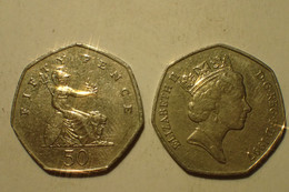 GRANDE BRETAGNE - 50 PENCE 1997 - Elizabeth II - KM 940.2 - 50 Pence